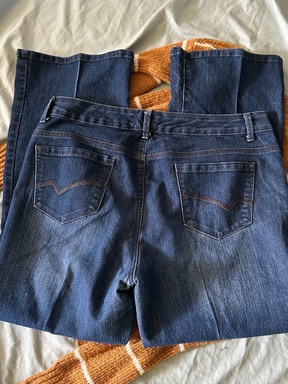 size 14 womens pants jeans blue denim stretch fourteen pant jean